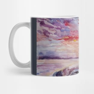 Sunset on the coast of Scotland Mug